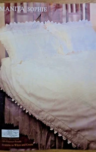 Manita Sophie Luxury Double Quilt Cover (200 x 200) + 2 Pillow (48x 74) BN White - Picture 1 of 5