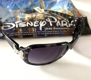 Disney Minnie Mouse Sonnenbrille schwarz Schildpatt Metallschleife Akzent neu mit Etikett - Bild 1 von 6