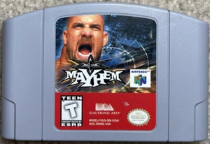Wcw Mayhem (Nintendo 64 N64) Cart Only Authentic Tested - Picture 1 of 3