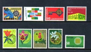 Liechtenstein Stamp lot - Scott #'s 420/669 - Mint Never Hinged - Picture 1 of 2