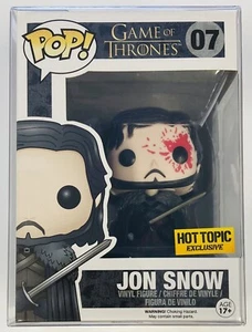 Pop! Funko Pop exclusivo de Juego de Tronos Jon Snow #07 Bloody Hot Topic de HBO - Imagen 1 de 7