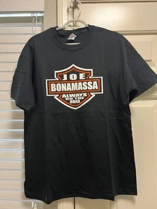 Joe Bonamassa Always On The Road Black Short Sleeve T-Shirt New Unisex Size L - Picture 1 of 6