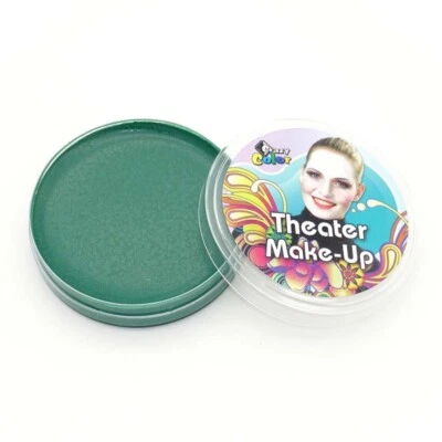 CRAZY COLOR MAKE-UP DUNKEL GRÜN Karneval Fasching Gesicht Schminke Farbe Bodypainting 21gr.