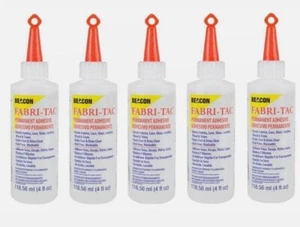 5 Pack of Beacon Fabri-Tac Permanent Adhesive, 4 Ounce - Picture 1 of 1