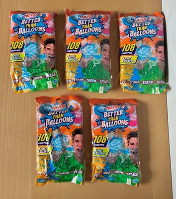 Lot of Hasbro Nerf Toys Better Than Balloons Splash Water Pods - Image 1 of 2