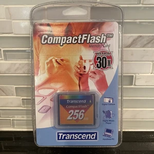 VTG Transcend 256 MB CompactFlash Card CF Card 256MB Memory Card NOS - Picture 1 of 4