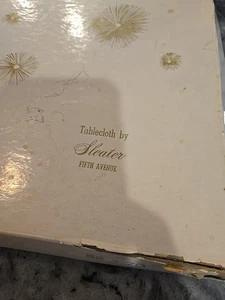 Vintage Sleater 5th Avenue Luxury Lace Tablecloth 52x70 White PARISIAN LADY - Picture 1 of 12