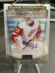 Sebastian Cossa 2024-25 UD O-Pee-Chee Platinum Rookie su scheda Auto #R-SB - Foto 1 di 2