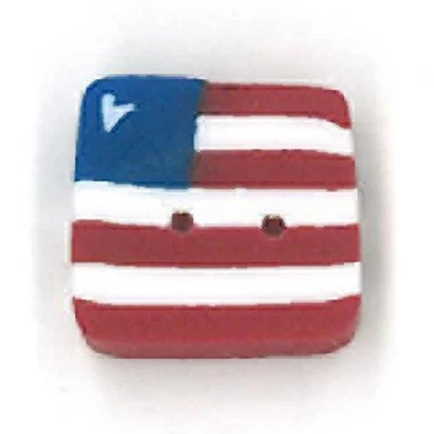 Square Flag Buttons by Just Another Button Company - Image 1 of 4