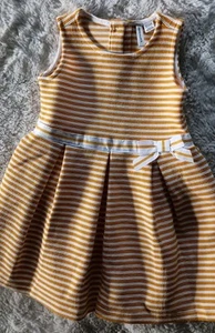 Janie And Jack 18-24 Months Yellow Sleeveless Holiday Dress - Picture 1 of 6