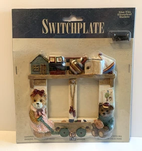 Figi 1998 Interruttore Placca Playtime Doppio Dondolo Dipinto A Mano Cameretta Bambini Tema Orso - Foto 1 di 5