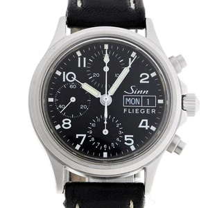 SINN 356 FLIEGER CHRONOGRAPH 356.6109 SCHWARZ AUTOMATIK HERREN ARMBANDUHR - Bild 1 von 10
