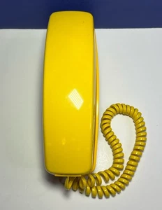 Vintage GTE Phone Automatic Electric Yellow Trimline Push Button Phone - TESTED - Picture 1 of 11