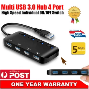 Type c usb 3.0 Hub 4 Port Multi USB adapter PC macbook pro Expansion Splitter - Picture 1 of 12