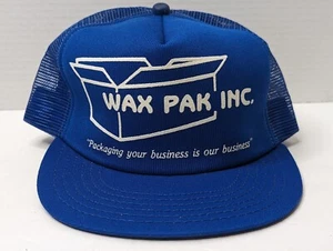 Sombrero de camionero vintage gorra a presión malla azul - Imagen 1 de 9