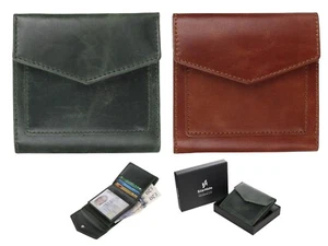 StarHide Designer Small Leather Clutch Wallet RFID Blocking Gift for Men Women - Picture 1 of 17
