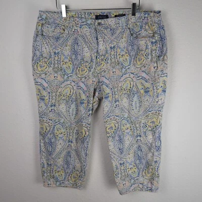 Pantalones de mezclilla capri Charter Club para mujer Bristol 20 W azul claro cachemir Foto 1 de 4