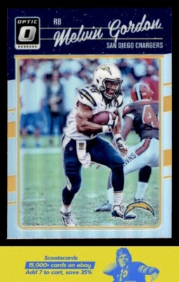 2016 Donruss Optic Melvin Gordon  Holo  #84 San Diego Chargers - Image 1 of 2
