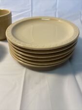 Set Of 6 Syracuse china tan Dessert, Bread & Butter plates 90-C And 3 Mugs 3-NN