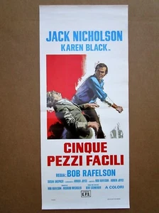 FILMPLAKAT "FÜNF EINFACHE TEILE - JACK NICHOLSON " - 1975 - 1. Auflage italienisch - Bild 1 von 1