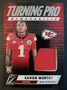 2024 Panini Zenith Turning Pro Memorabilia Xavier Worthy RC # TPM-XWY " Chiefs " - Picture 1 of 2