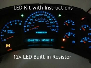 Gauge Cluster Blue LED Conversion Kit DIY 03 04 05 06 GM Truck and SUV Clusters - Bild 1 von 9