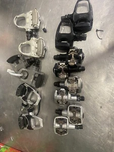 Lote de pedales sin clip Shimano look raod bicicleta de montaña - Imagen 1 de 8