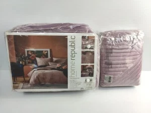 Home Republic Single Quilt Cover Rrp $169.99 + 2 Pillow Cases Rrp $59.99 BNIP - Picture 1 of 7