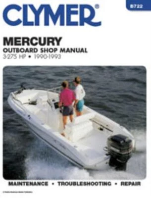 Manual Mercury 3 - 275 HP fuerabordas, 1990-1993 Clymer Workshop - Imagen 1 de 4