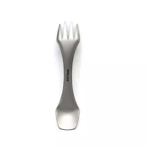 Rison Titanium Spork Cutlery Tool Fork Spoon Knife Lightweight Outdoor Camping - Picture 1 of 12