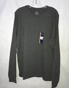 George Sleeve Crew Neck Tee Shirt Gray Cotton Size S (2) - M (3) B4 - Picture 1 of 4