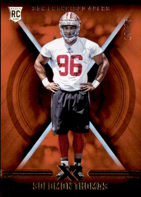 2017 Panini XR Football Solomon Thomas  Orange #116  #d/75 49ers - Image 1 of 2