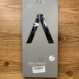 12” Taper Candles - Black- (Pack of 14) - 10 Hours Burning Time - Picture 1 of 3
