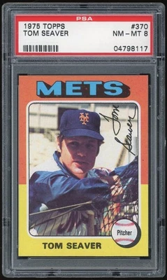 Topps #370 1975 Tom Seaver PSA 8 *8117 Foto 1 de 2