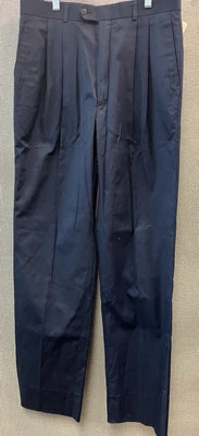 PANTALONES DE VESTIR LOUIS RAPHAEL SLIM FIT GABARDINA 34 AZUL MARINO Foto 1 de 4