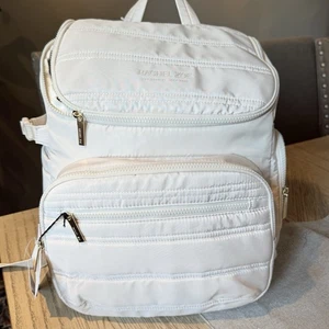 RACHEL ZOE Rucksack Wickeltasche beige mit Wickelauflage Neu mit Etikett - Bild 1 von 8