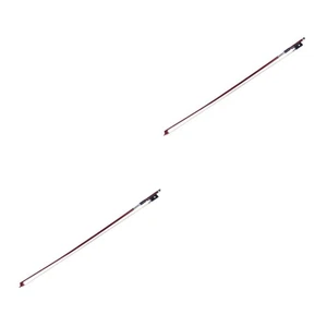 2 PCS Violin Bow Handmade Wood Part Accessories Octagonal Ebony Parts - Picture 1 of 12