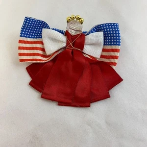 #8230 USA PATRIOTISCHER ENGEL ANSTECKNADEL HANDGEFERTIGT 3,25 X 2,75 ZOLL - Bild 1 von 4