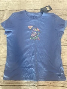Life Is Good Shirt Women’s Size XL Blue Short Sleeve Graphic Tee Casual - Picture 1 of 10