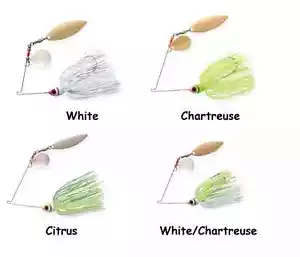 Booyah Tandem Colorado Willow Spinnerbaits - Choice of Sizes and Colors - Picture 1 of 5