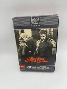 A STREETCAR NAMED DESIRE VHS Marlon Brando Original 1982 Release Side Opening - Picture 1 of 4