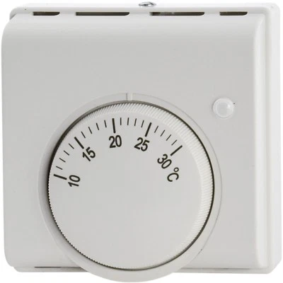 Wandthermostat Manuel Aufputz Temperaturregler Raumthermostat mit Knopf 10A 230V - Bild 1 von 4
