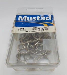 Mustad Live Bait Hook 94151 Size 8/0 Qty 31 - Picture 1 of 1