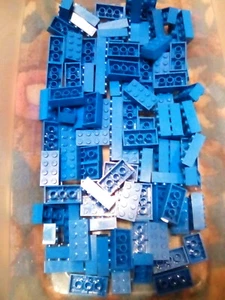 Lego Ladrillo Azul 2X4 Lote de 10 Piezas a Granel NUEVO - Imagen 1 de 1