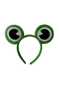 Green Froggy Ears Fancy Dress Headband Alice Band Costume Accessory Cosplay Frog - Picture 1 of 1