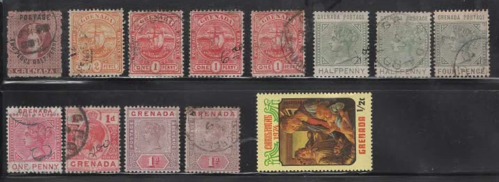 Coleção de selos de Granada de 1875 - Imagem 1 de 1