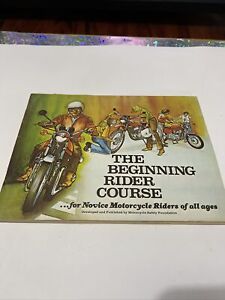 Motorcycle The Beginning Rider Course 1974  Safety Foundation Vintage