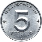 DDR - Münze - 5 Pfennig 1952 A - Münzstätte Berlin