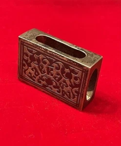 Caja de cerillas grabadas imperiales vintage de la URSS plata del Cáucaso 84 Niello negro QY - Imagen 1 de 8