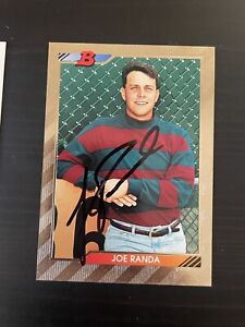 1992 Bowman #560 Joe Randa Kansas City Royals Signed Card Autographed